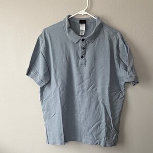 Patagonia Men's Light Blue Polo Shirt Embroidered Logo Size Large